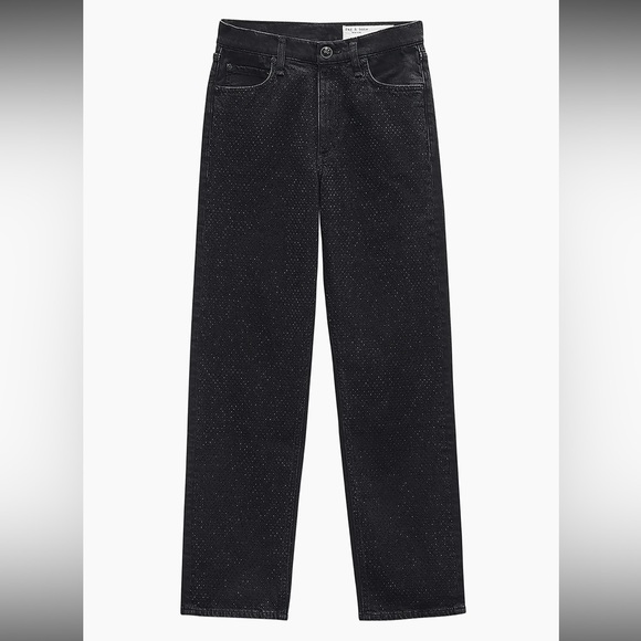 Rag & Bone•Harlow Mid-Rise Ankle Sirin Jewel Straight JeanNWT